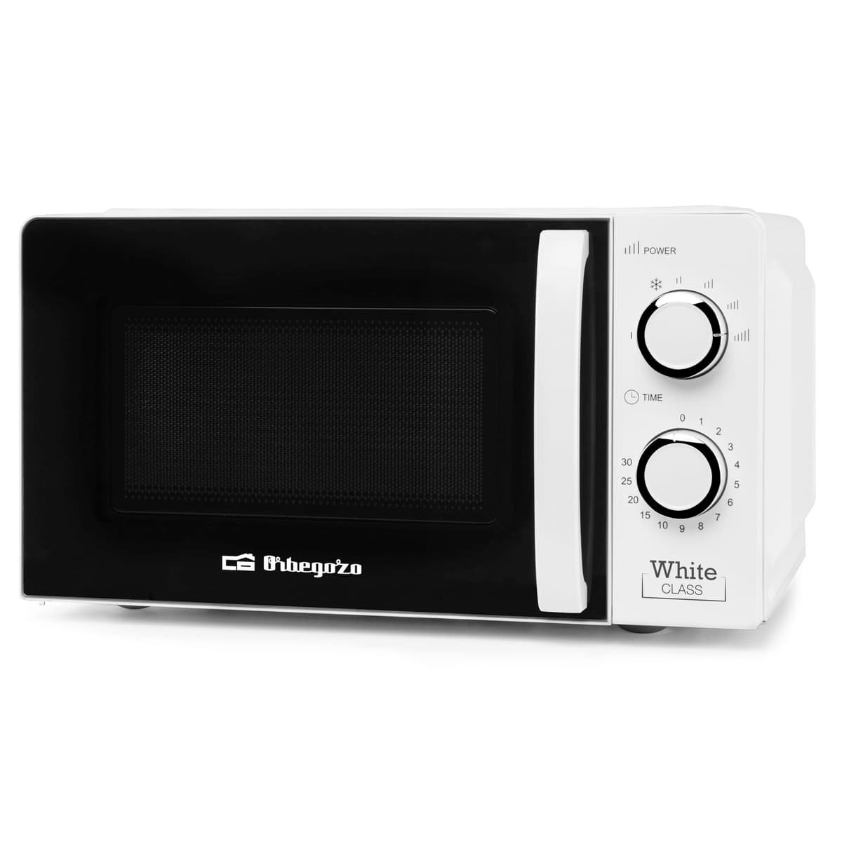 Orbegozo MI 2115, Microondas, 700 W, 6 niveles de funcionamiento, 20 litros de capacidad, temporizador hasta 30 minutos, programa descongelación, señal fin cocción, color blanco — view 2
