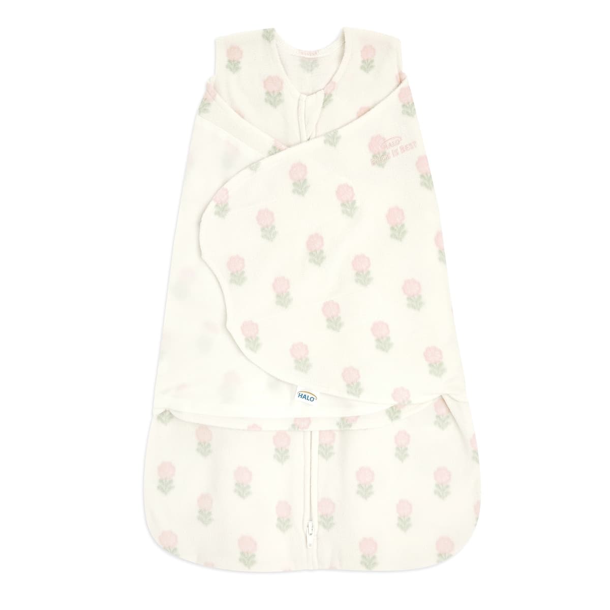 HALO Micro-Fleece Sleepsack Swaddle, 3-Way Adjustable Wearable Blanket, TOG 3.0, Confetti, Newborn, 0-3 Months — view 28