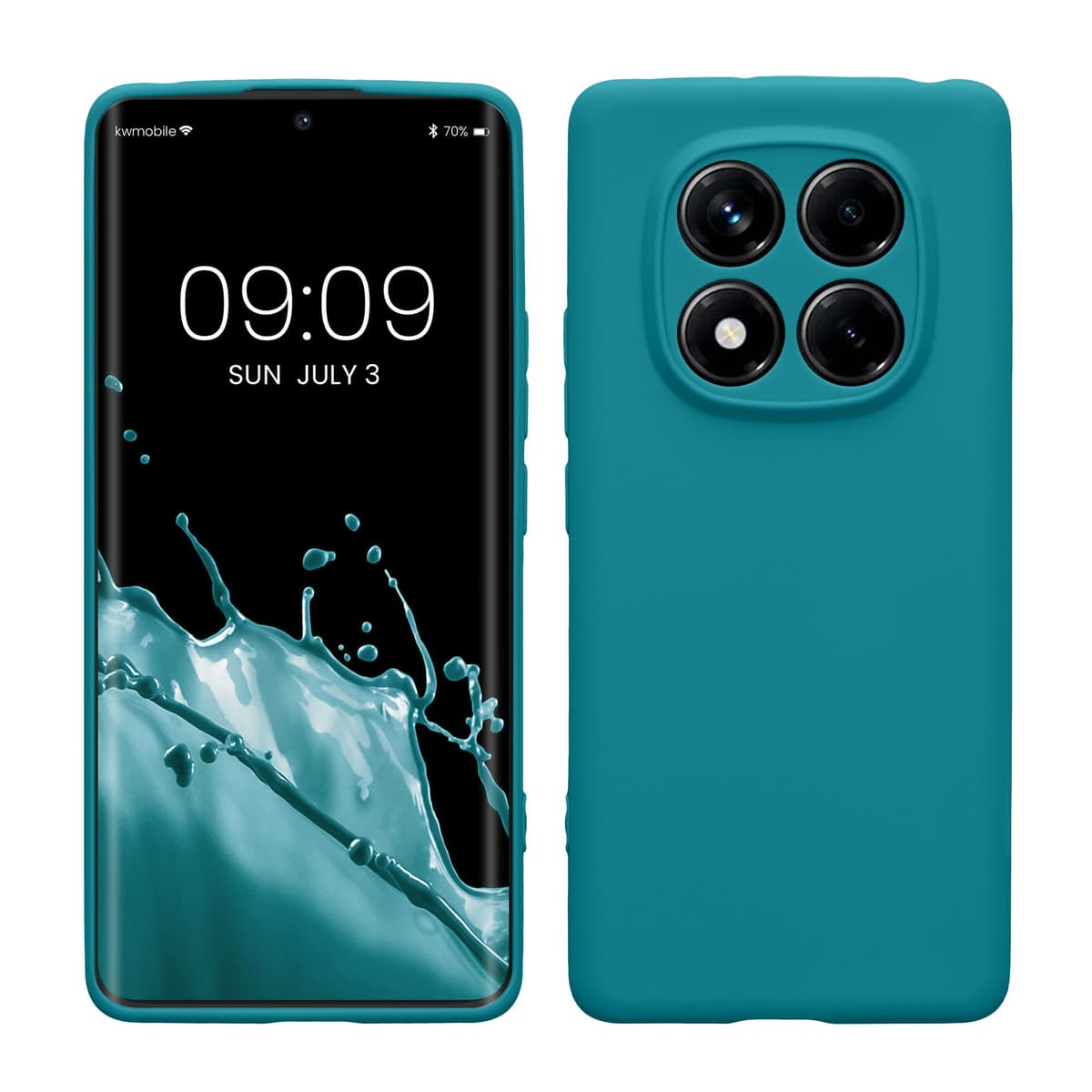 kwmobile Carcasa Compatible con Xiaomi Redmi Note 14 Pro 5G / Poco X7 Funda - Funda Ultrafina de TPU con Bordes elevados - Lavanda Metalizado — view 397