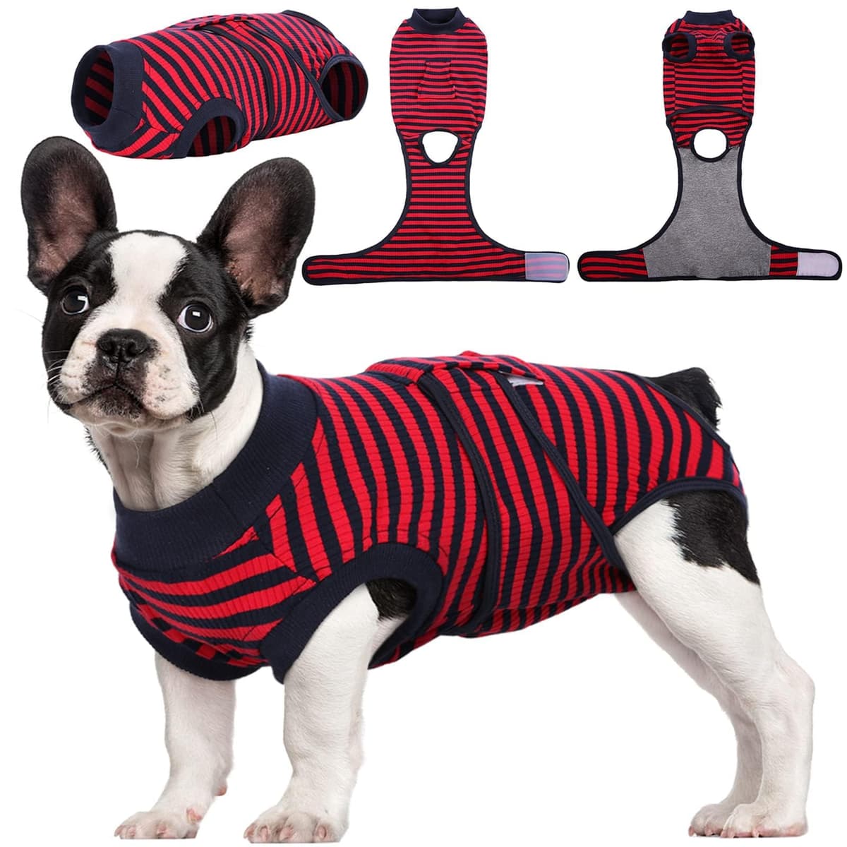 Kuoser Dog Recovery Suit Female, Dog Onesie for Surgery, Female Spay and Male Neuter Onesie for Post-Op Care, Prevent Licking Puppy Onesies — view 40