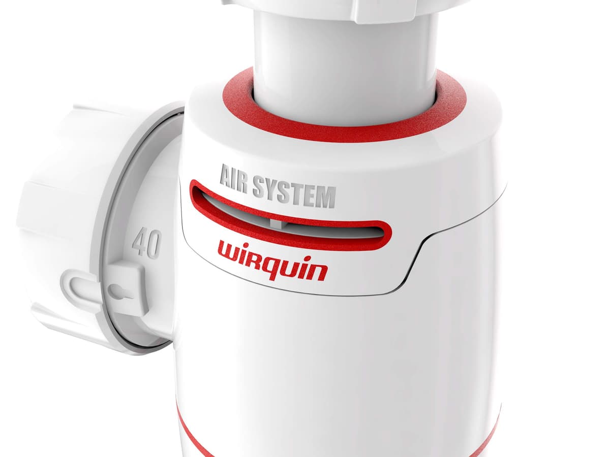 Wirquin D40 30722160 Neo Air - Sifón para lavabo, diámetro 40, color blanco — view 2
