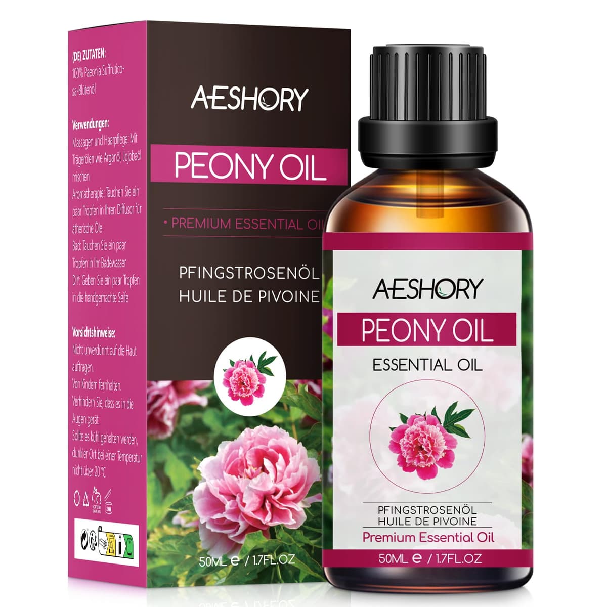 AESHORY Aceite Esencial de Rosa 50ML, Natural Aceite de Aromaterapia de Rosa, Aceites de Fragancia Premium para Humidificador, Masaje, Baño, Cuidado la Piel, Relajación y Calma — view 18