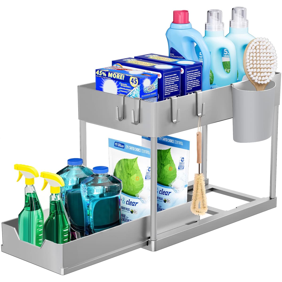 Puricon Estantería Bajo Fregadero, Estante Organizador Mueble Bajo Fregadero Cocina Lavabo -1 Unidad — view 12