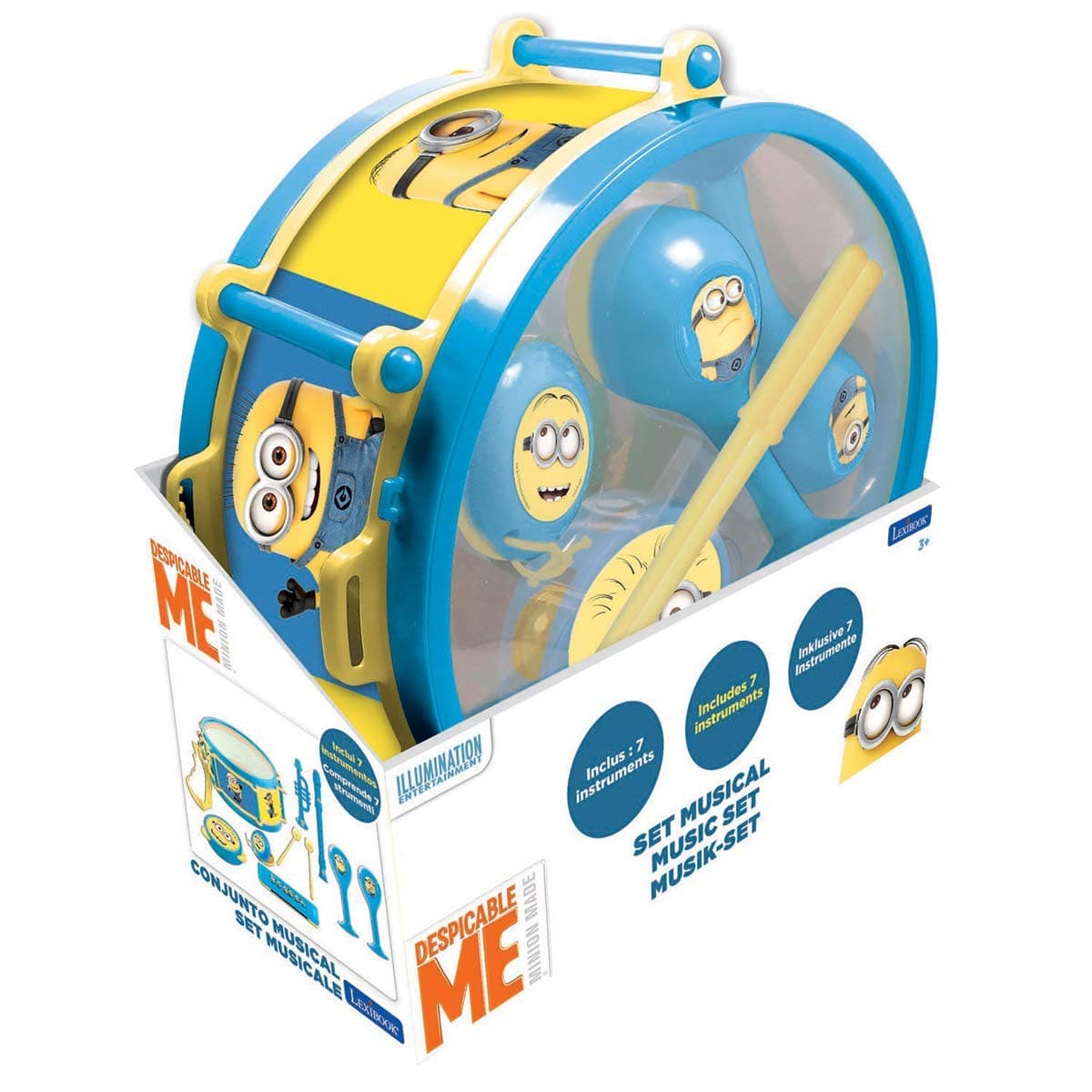 Lexibook, Paw Patrol, Set de 7 Instrumentos Musicales (Tambor, Maracas, Castañuela, Armónica, Flauta Dulce, Trompeta, Pandereta), Juguete Musical, Cómodo Juego para Llevar, Azul/Amarillo, K360PA — view 10