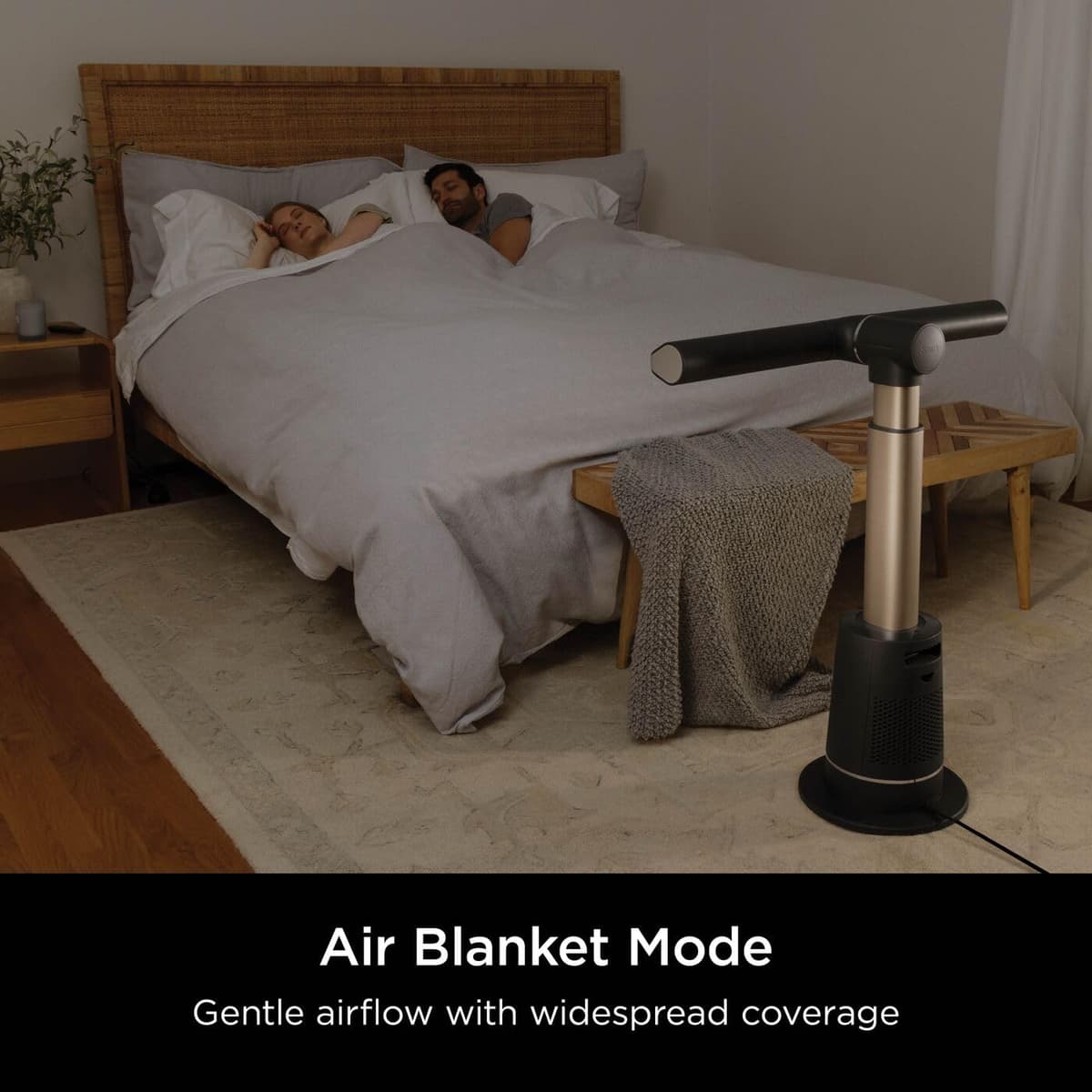 Shark TurboBlade Bladeless Tower Fan, High-Speed Multi-Directional, Projects Air up to 20 Metres, Quiet Power, 10 Speeds, Pivot, 180° Oscillation, Remote Control, Timer, Charcoal TF200SUK — view 4