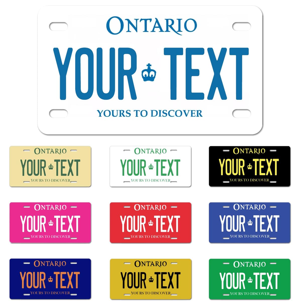 Alberta License Plate, 6"×12" Custom License Plate — view 2