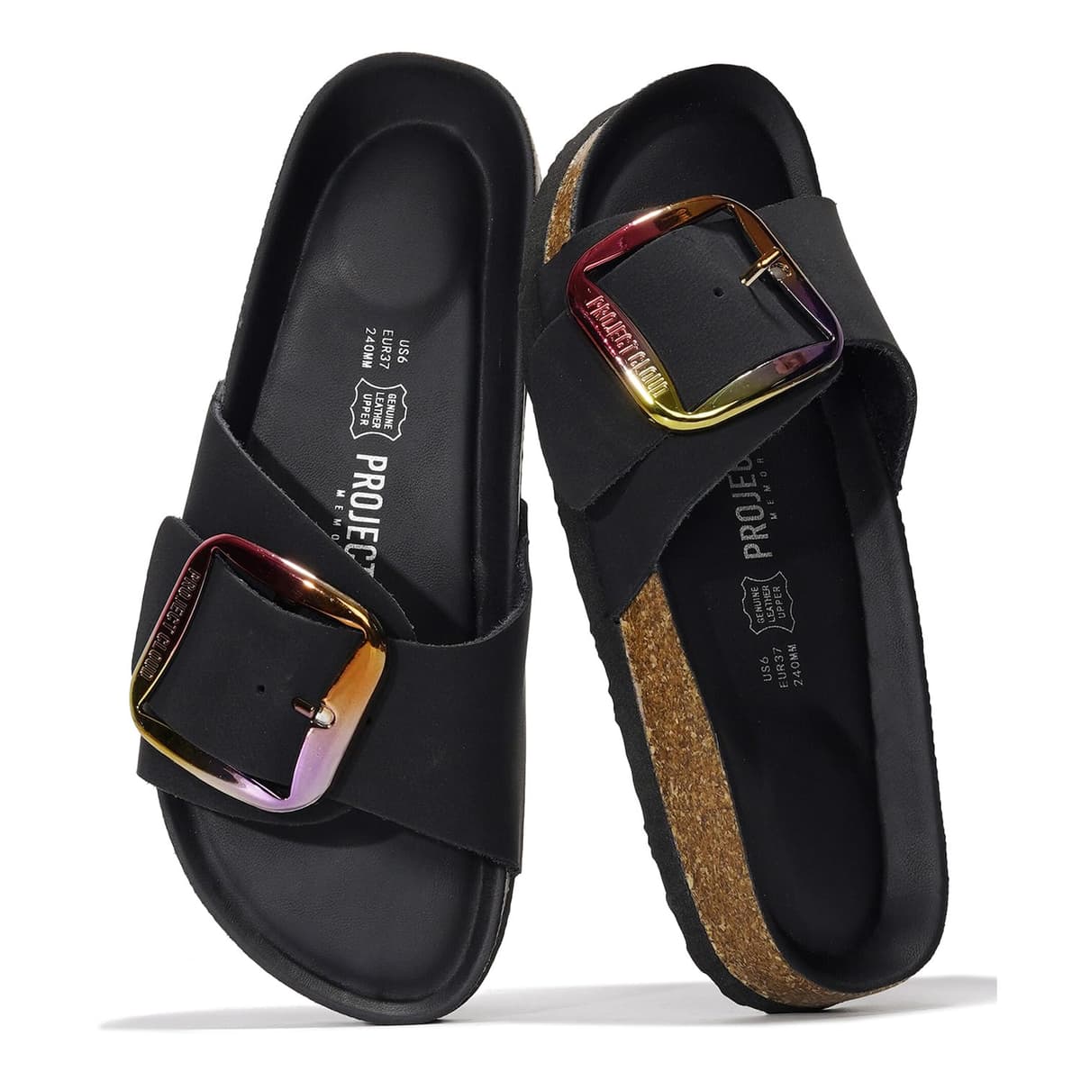 Project Cloud 100% Genuine Leather Sandals Women Dressy Beach Essentials Slides for Women Footwear - Lightweight with Memory Foam Insole Sandals for Women 2026 - Womens Slides — view 62