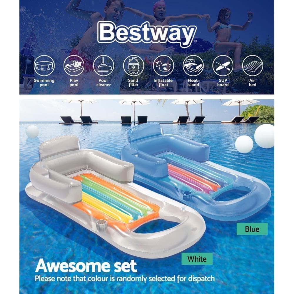 Bestway 43028 - Sillón Lounge de diseño a la moda, Ergonómico, de Plástico, colores surtidos, 1 pieza — view 4