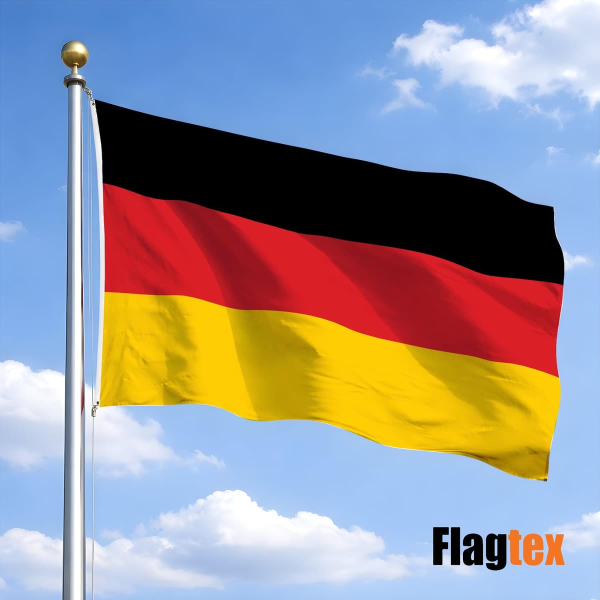Germany Flag Small 3ft x 2ft (90cm x 60cm) - German National Flag for Garden Display, Outdoor Polyester Flag, European Country Banner, Sports Events — view 2