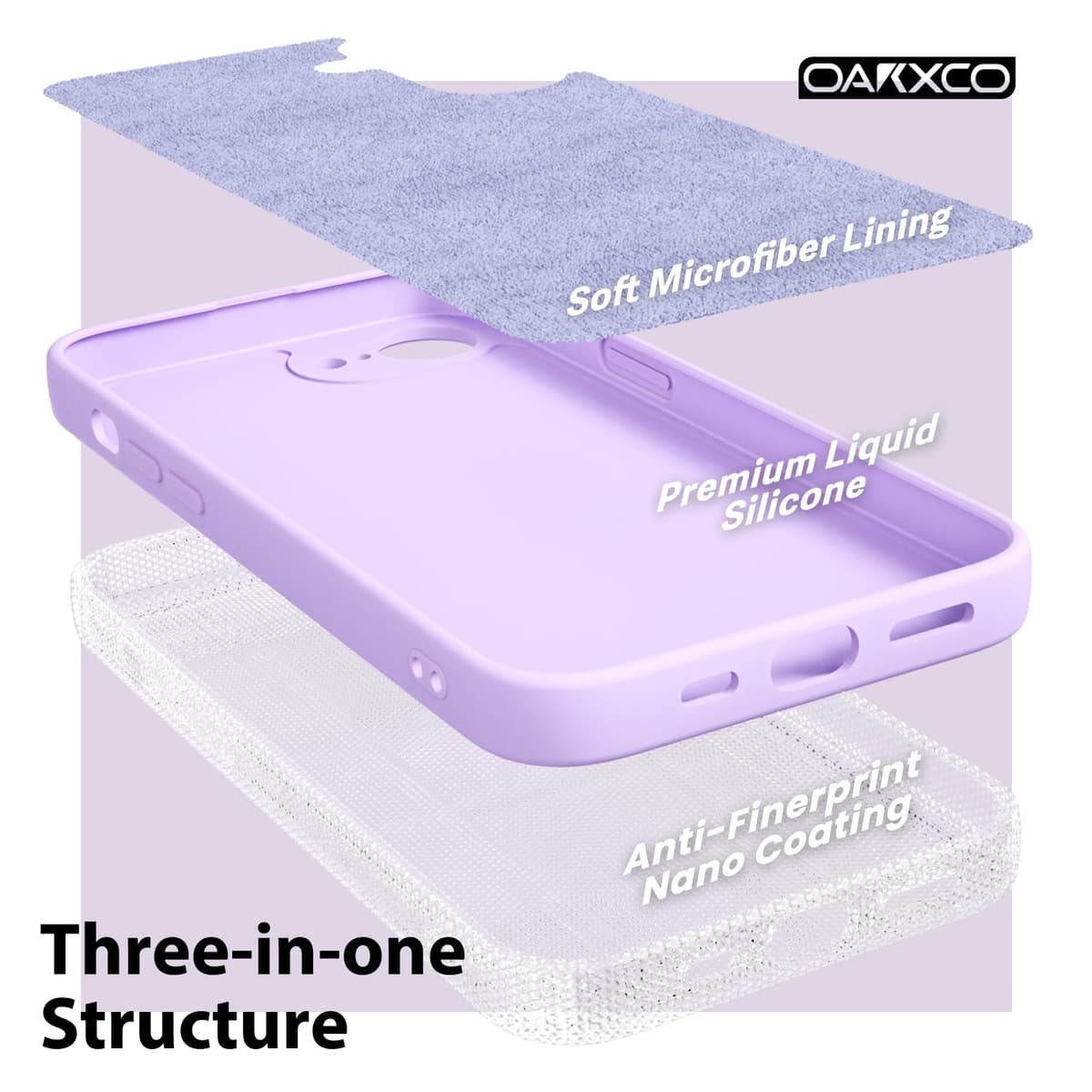 oakxco for iPhone 17 Pro Max Phone Case Liquid Silicone, Cute Thin Slim Grip Soft Rubber Gel for Women Men, Smooth Matte TPU Plain Solid Color Girly Simple Case with Camera Cover, Light Pink — view 325
