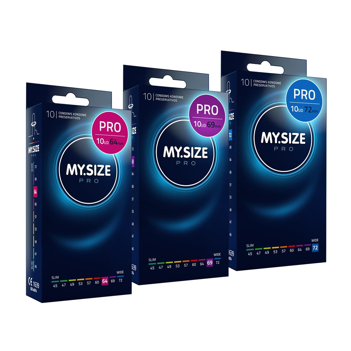 MY.SIZE PRO Condones ÉLITE, talla 5, 60 mm, XL, 10 piezas - Látex Vytex extra puro, fácil de abrir — view 55