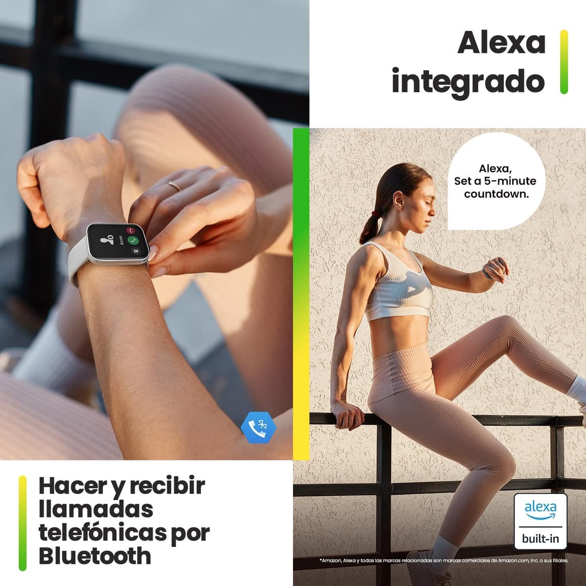 Amazfit Bip 5 Unity Reloj inteligente de actividad física con batería para 11 días, más de 120 modos de deporte, llamadas telefónicas por Bluetooth, monitorización de la salud y esferas personalizable Charcoal Bip 5 Unity — view 3