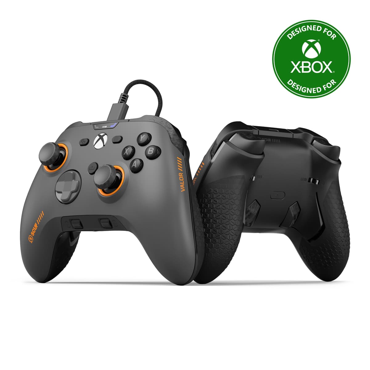 SCUF VALOR PRO Wired Performance Xbox Controller – Customisable Back Paddles, Instant Triggers, Hall Effect Thumbsticks, Audio Controls, Xbox Series X|S, Xbox One, Windows PC – Steel Grey