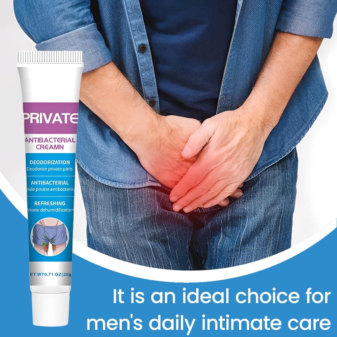 RGKY 2 Unidades Crema de Higiene Íntima para Hombres | Hidrata y Refresca la Zona Íntima | Fórmula Suave para el Cuidado Diario — view 5