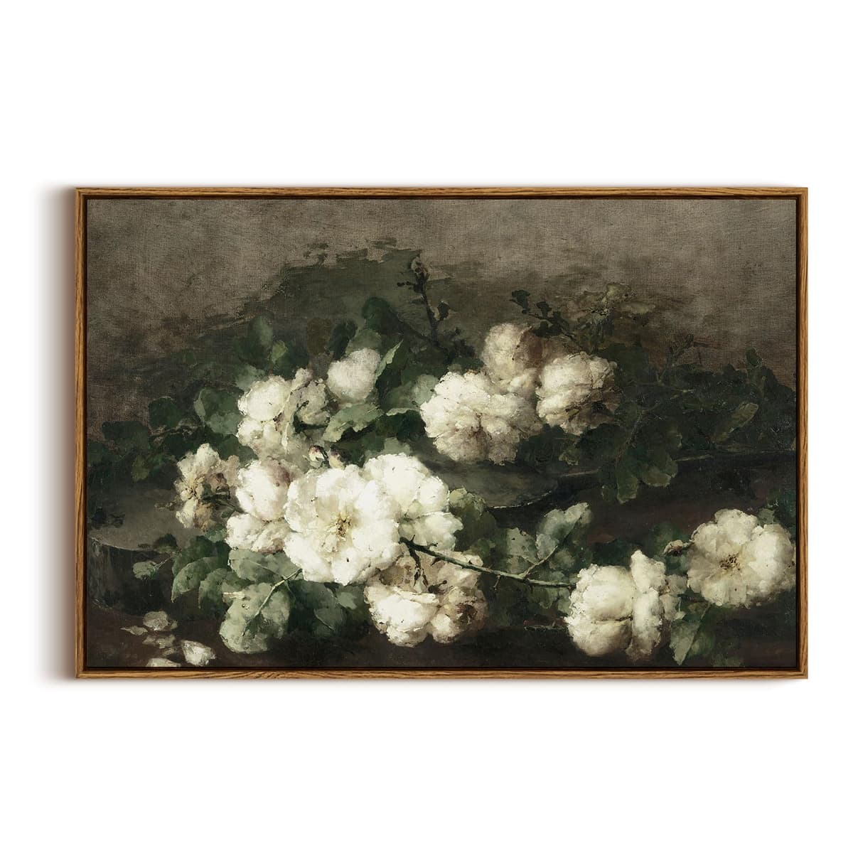 InSimSea Framed Canvas Wall Art, Meadow with Flowers Painting, Landscape for Living Room, Bedroom, Home, Bathroom Decor, 8x10 — view 124