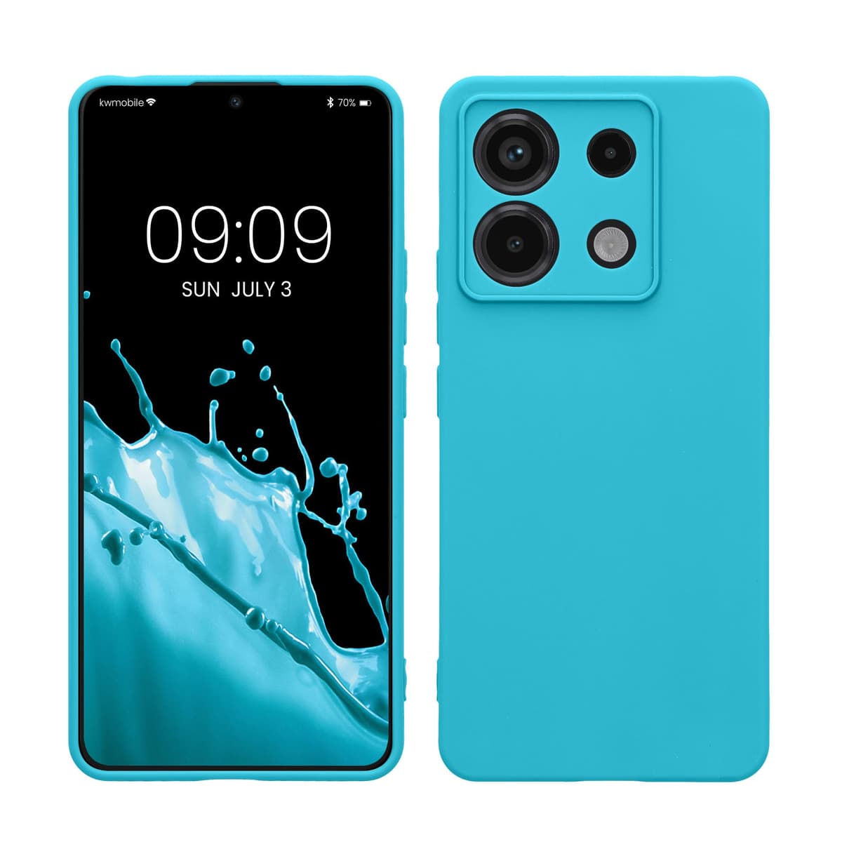 kwmobile Carcasa Compatible con Xiaomi Redmi Note 14 Pro 5G / Poco X7 Funda - Funda Ultrafina de TPU con Bordes elevados - Lavanda Metalizado — view 26