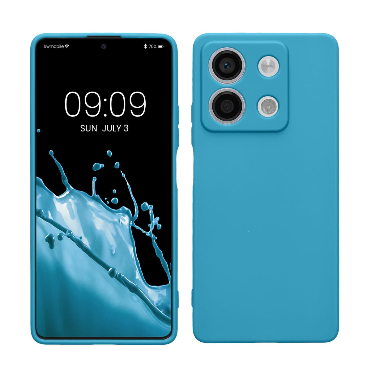 kwmobile Carcasa Compatible con Xiaomi Redmi Note 14 Pro 5G / Poco X7 Funda - Funda Ultrafina de TPU con Bordes elevados - Lavanda Metalizado — view 84