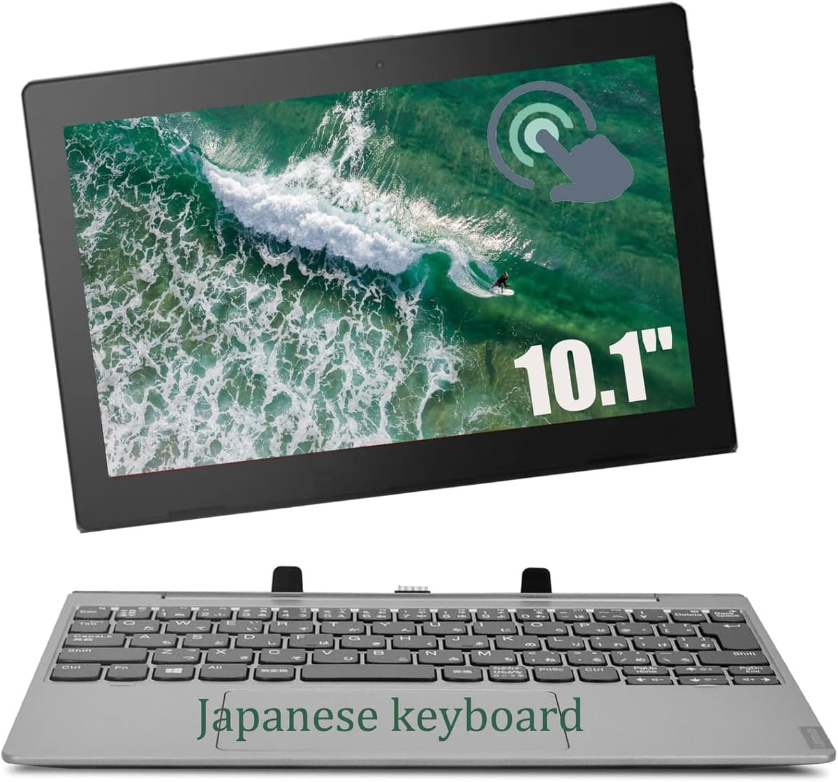 Lenovo IdeaPad D330-10IGM 2-in-1 Laptop with Touch Screen and Keyboard, Intel Celeron N4000, 64GB SSD, 4GB RAM, PC 10.1" Tablet, Windows 11 Pro (Renovated)