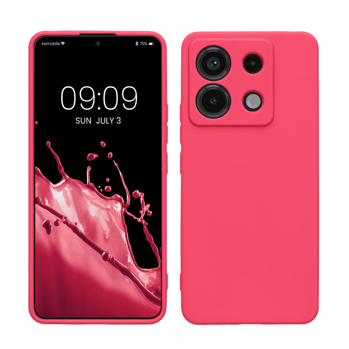 kwmobile Carcasa Compatible con Xiaomi Redmi Note 14 Pro 5G / Poco X7 Funda - Funda Ultrafina de TPU con Bordes elevados - Lavanda Metalizado — view 220