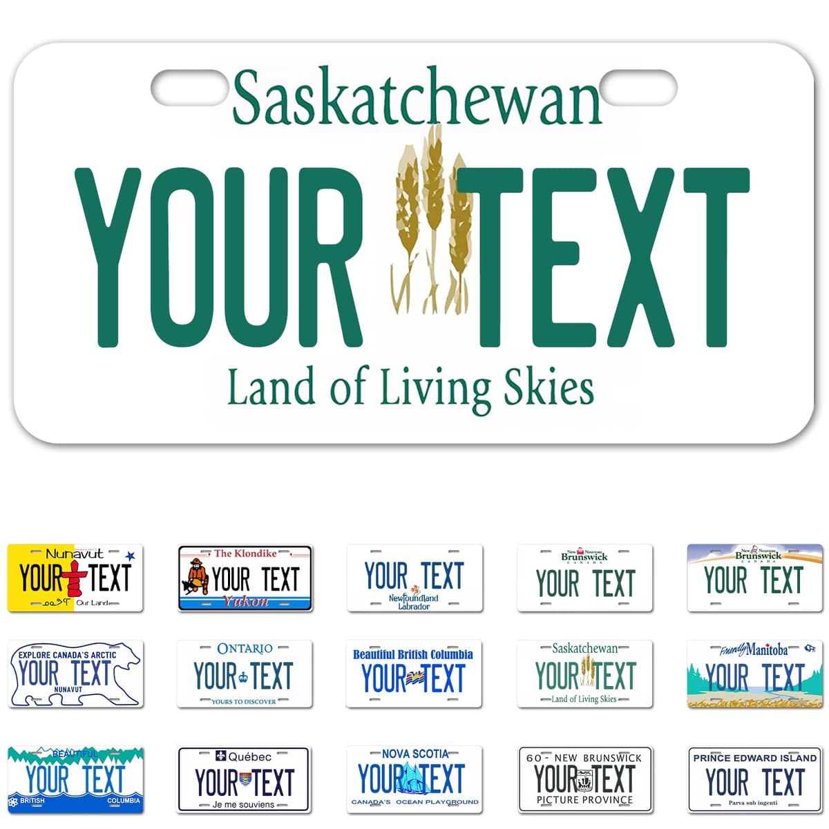 Alberta License Plate, 6"×12" Custom License Plate — view 44