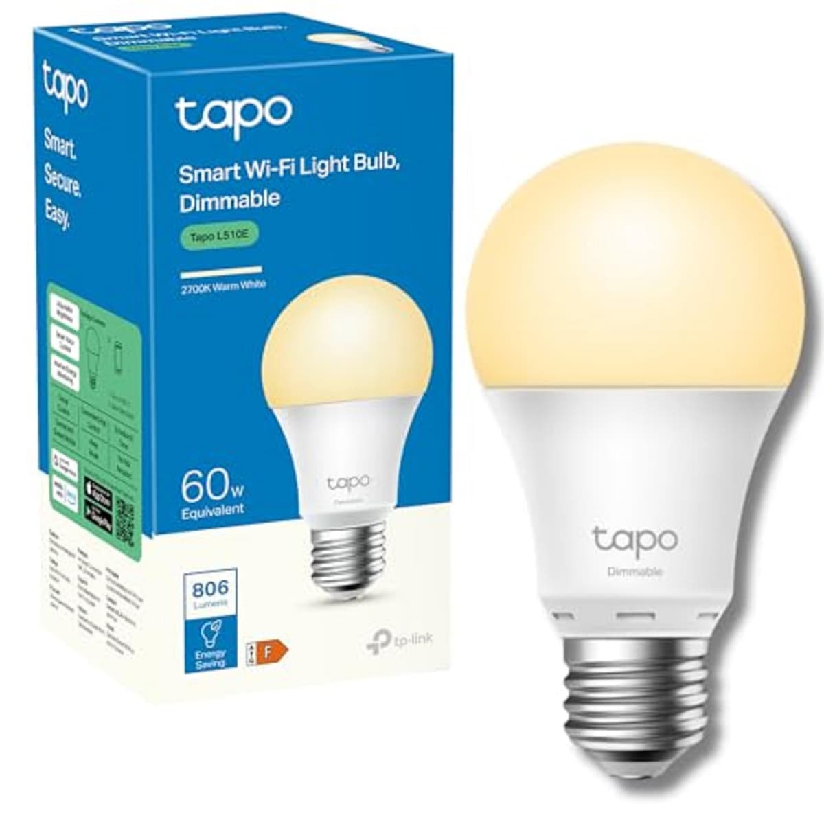 Tapo L530B (2-Pack) Smart Bulb, B22 Colour Changing Light Bulb, Alexa Light Bulbs, LED Light Bulb,8.7W (60W), Dimmable, Schedule & Timer, Energy Saving, App Remote Control, Google Voice Control — view 10