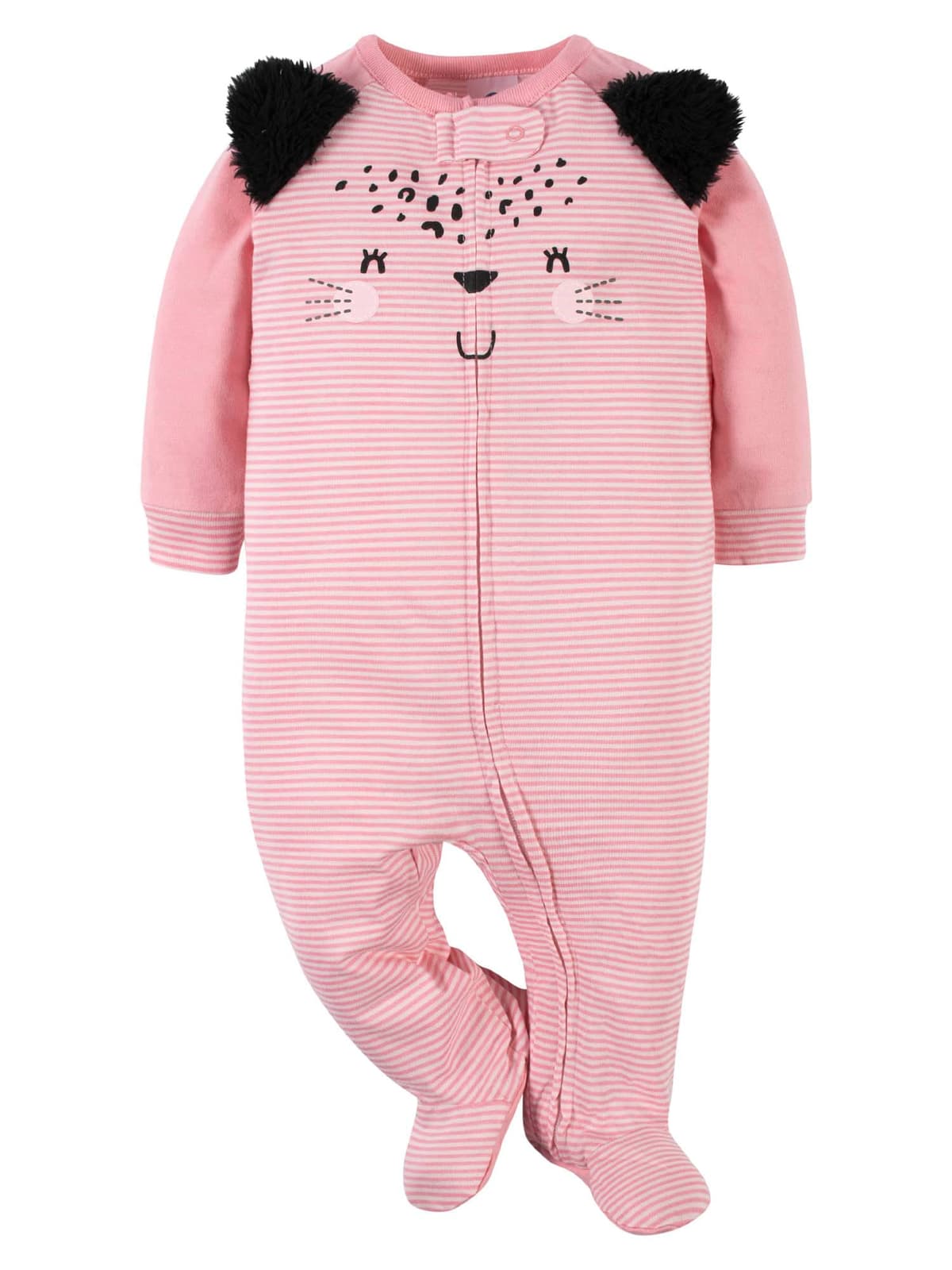Gerber Baby Girls 4 Pack Sleep 'N Play Footie Baby and Toddler Sleepers — view 3