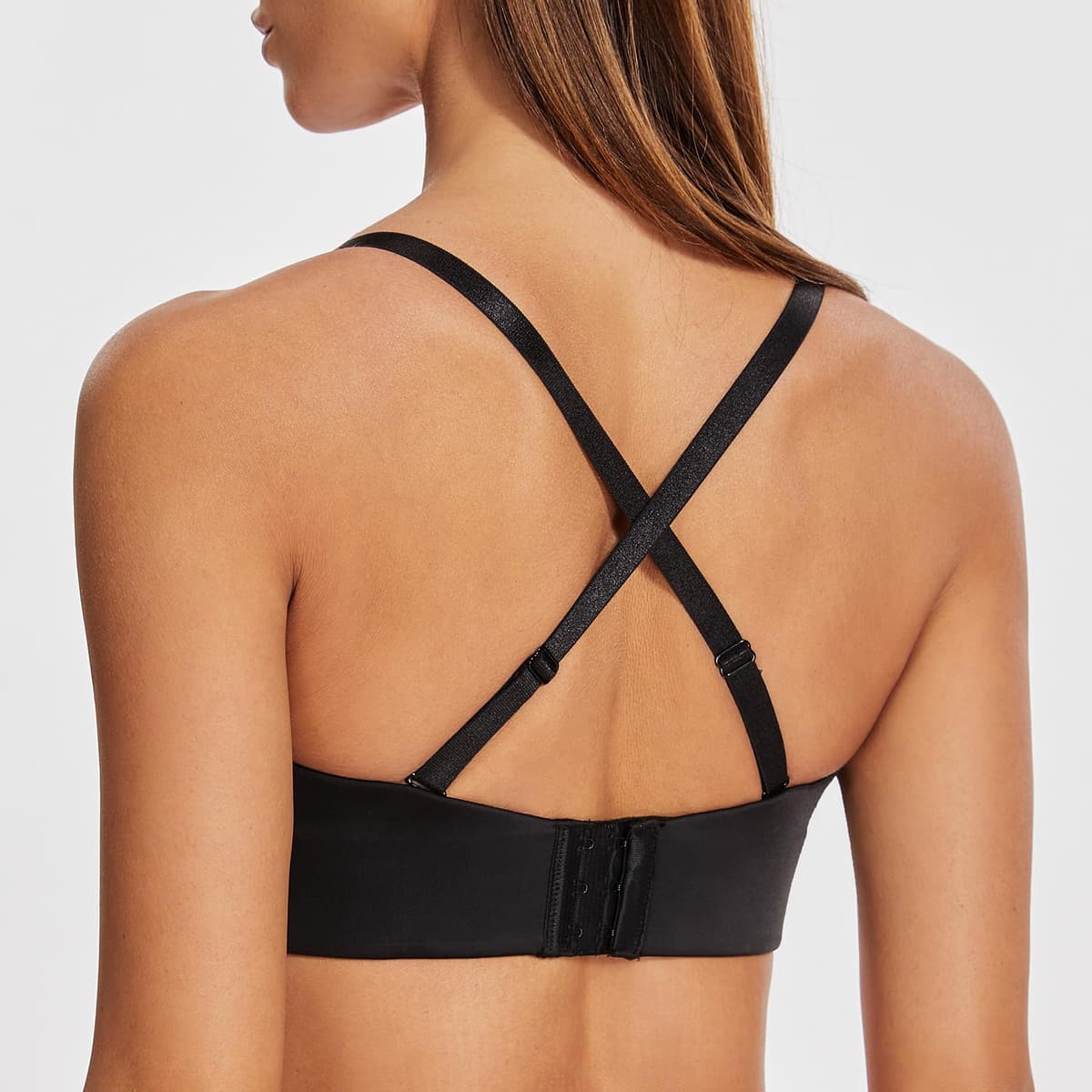 MELENECA Women's Strapless Minimizer Multiway for Large Bust Unlined Seemless Underwire Bandeau Bra — view 5