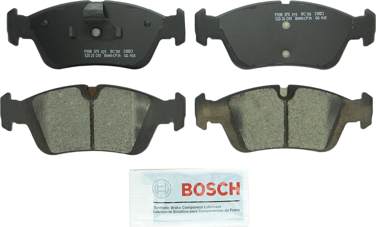 Bosch BC914 QuietCast Premium Ceramic Disc Brake Pad Set For: Acura ILX; Honda Accord, Civic, CR-V, Element, Fit, Front — view 274