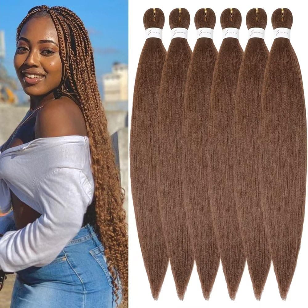 YDDM Capelli Per Treccine Africane Azul Extension Treccine Texture Yaki Easy Install per Principianti 26 Pollici 3 Pezzi Capelli Leggeri e Naturali per Box Braids, Twist e Crochet — view 40
