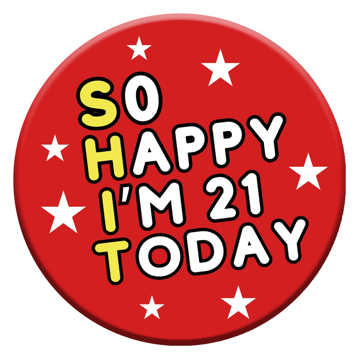 Birthday Badge 76mm With Metal Back — view 5