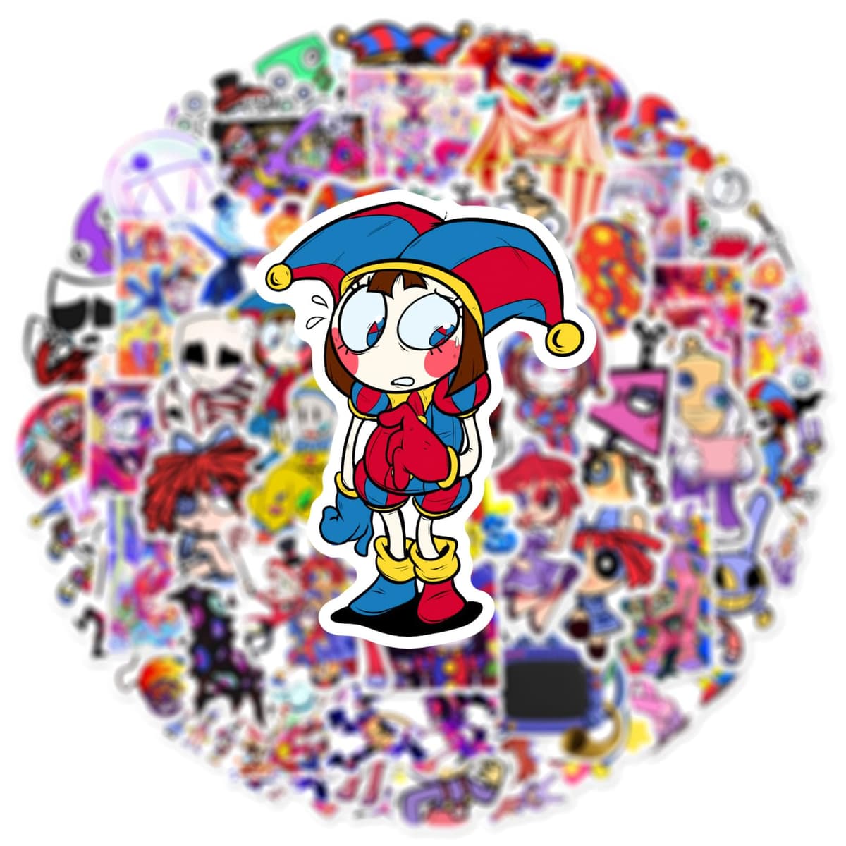 60Pcs TADC Stickers | Waterproof Cartoon Vinyl Decals for Laptop, Water Bottle, Journal, Phone Case, Scrapbook, Skateboard — view 4
