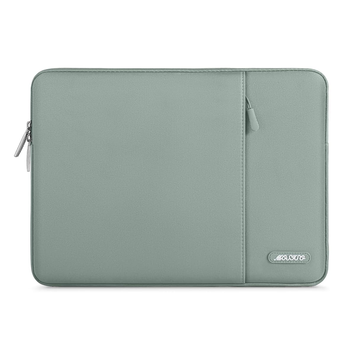 MOSISO Laptop Case 13.3 inch, 13-13.3 inch Laptop Sleeve Compatible with MacBook Air/Pro 13/Pro 14 M5 M4 M3 M2 M1, HP Dell ASUS Lenovo,Polyester Vertical Computer Sleeve Bag with Pocket, Gray — view 24