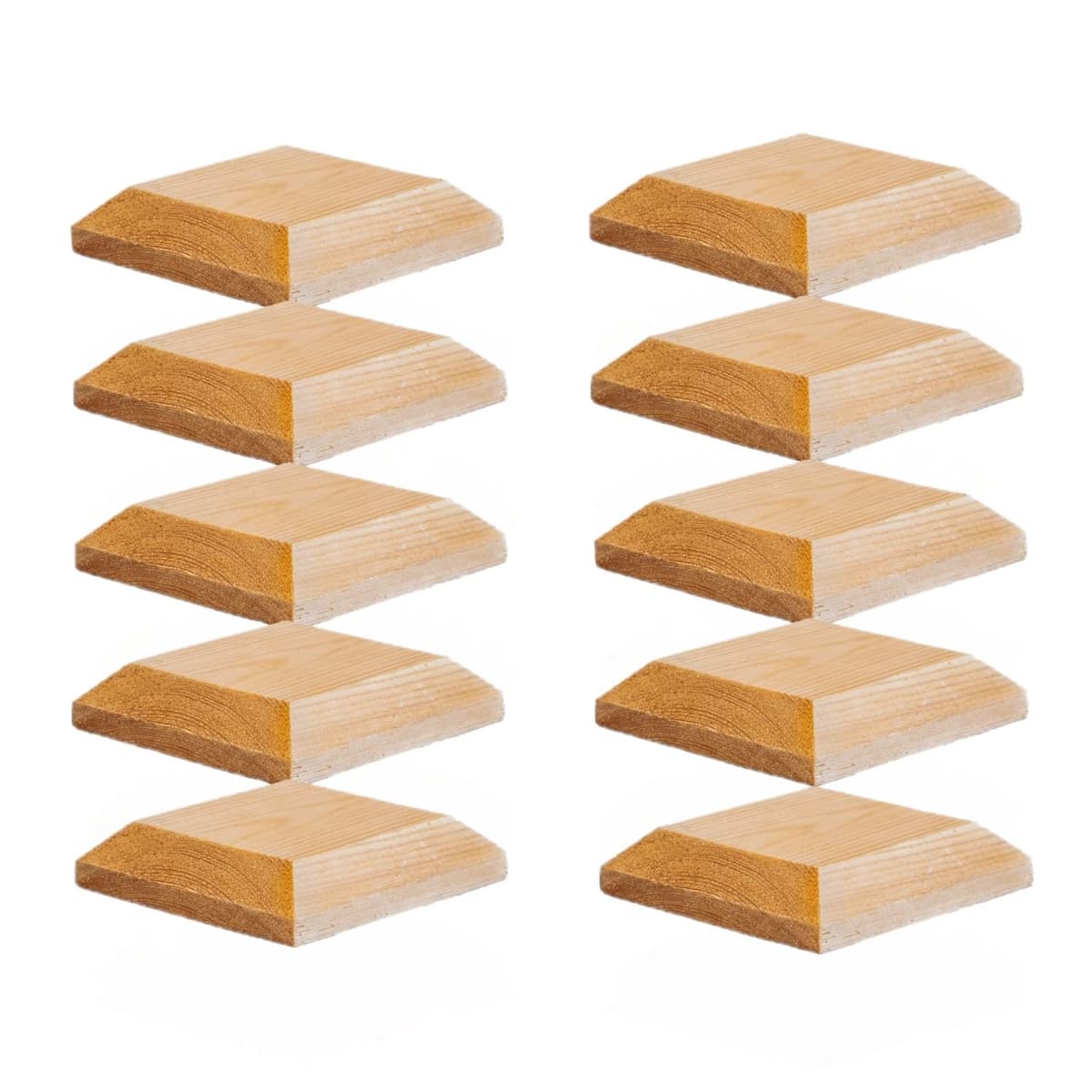 Timber Fence Post Cap | Fits 4x4" (100x100mm) Posts | Untreated | Square Posts | Pack of 10