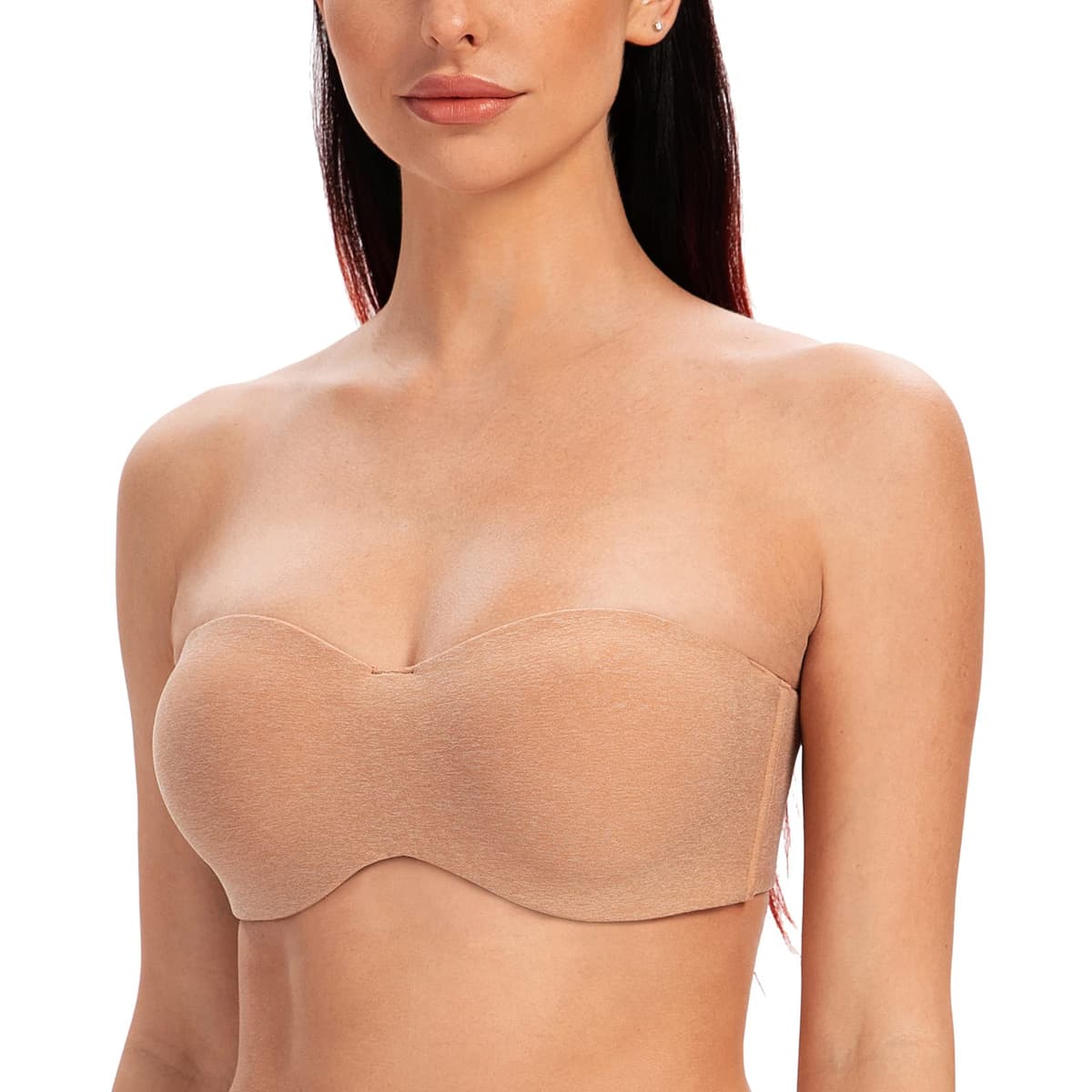 MELENECA Women's Strapless Minimizer Multiway for Large Bust Unlined Seemless Underwire Bandeau Bra — view 30