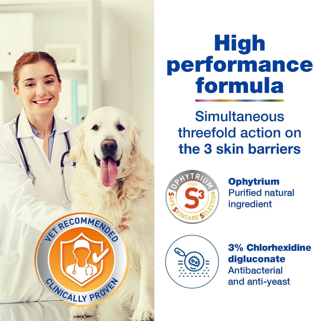 DOUXO S3 PYO Antibacterial and Antifungal Dog and Cat Shampoo - Hypoallergenic Fragrance - Veterinary Recommended and Clinica — view 3