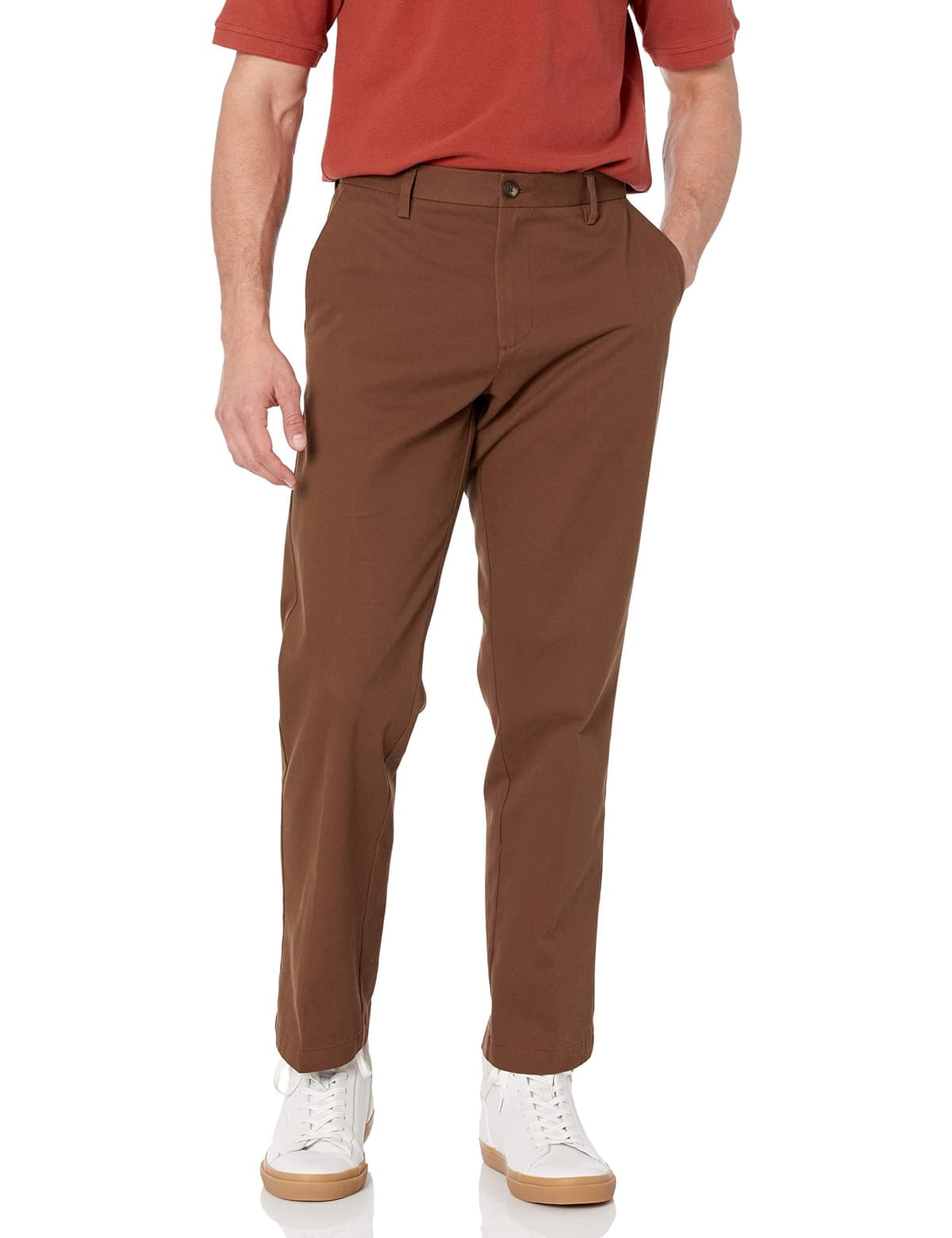 Amazon Essentials Men's Classic-Fit Wrinkle-Resistant Flat-Front Chino Trousers (Available in Big and Tall) — view 10