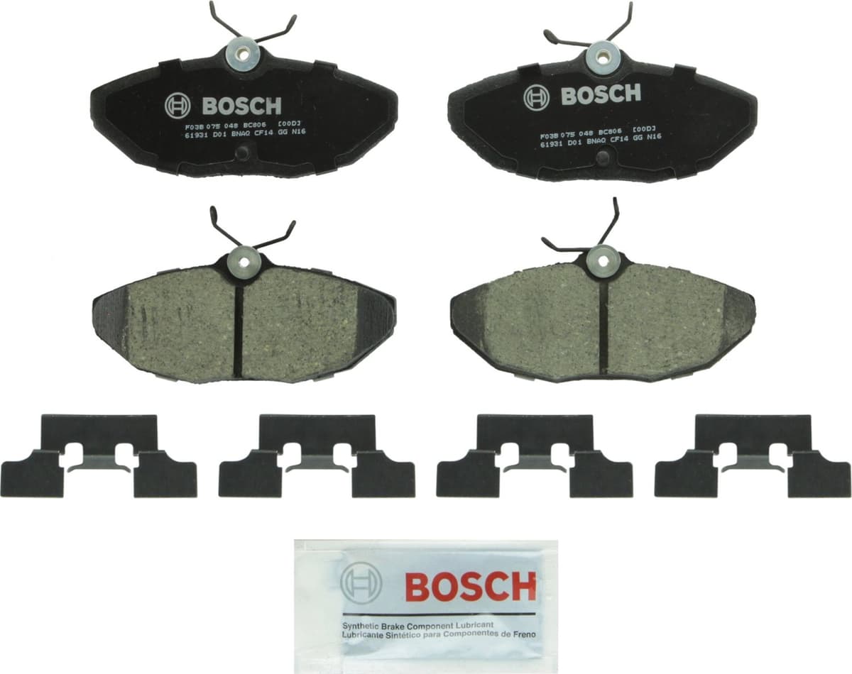 Bosch BC914 QuietCast Premium Ceramic Disc Brake Pad Set For: Acura ILX; Honda Accord, Civic, CR-V, Element, Fit, Front — view 163