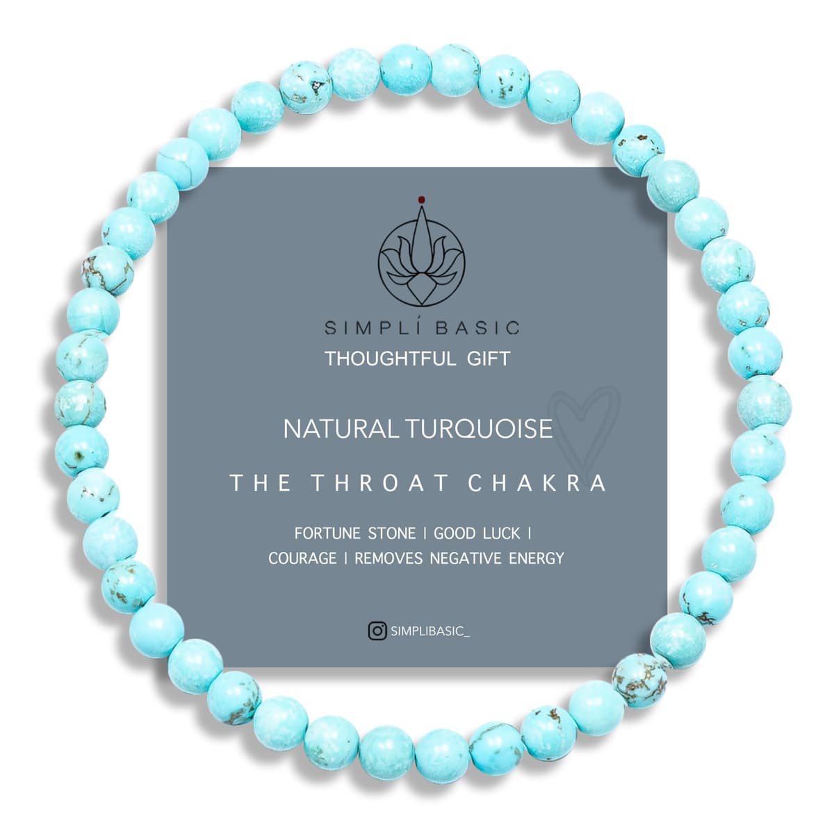 Natural Healing Gemstone Bracelet 4mm Beads, Womens & Mens, Inc Gift Box — view 10