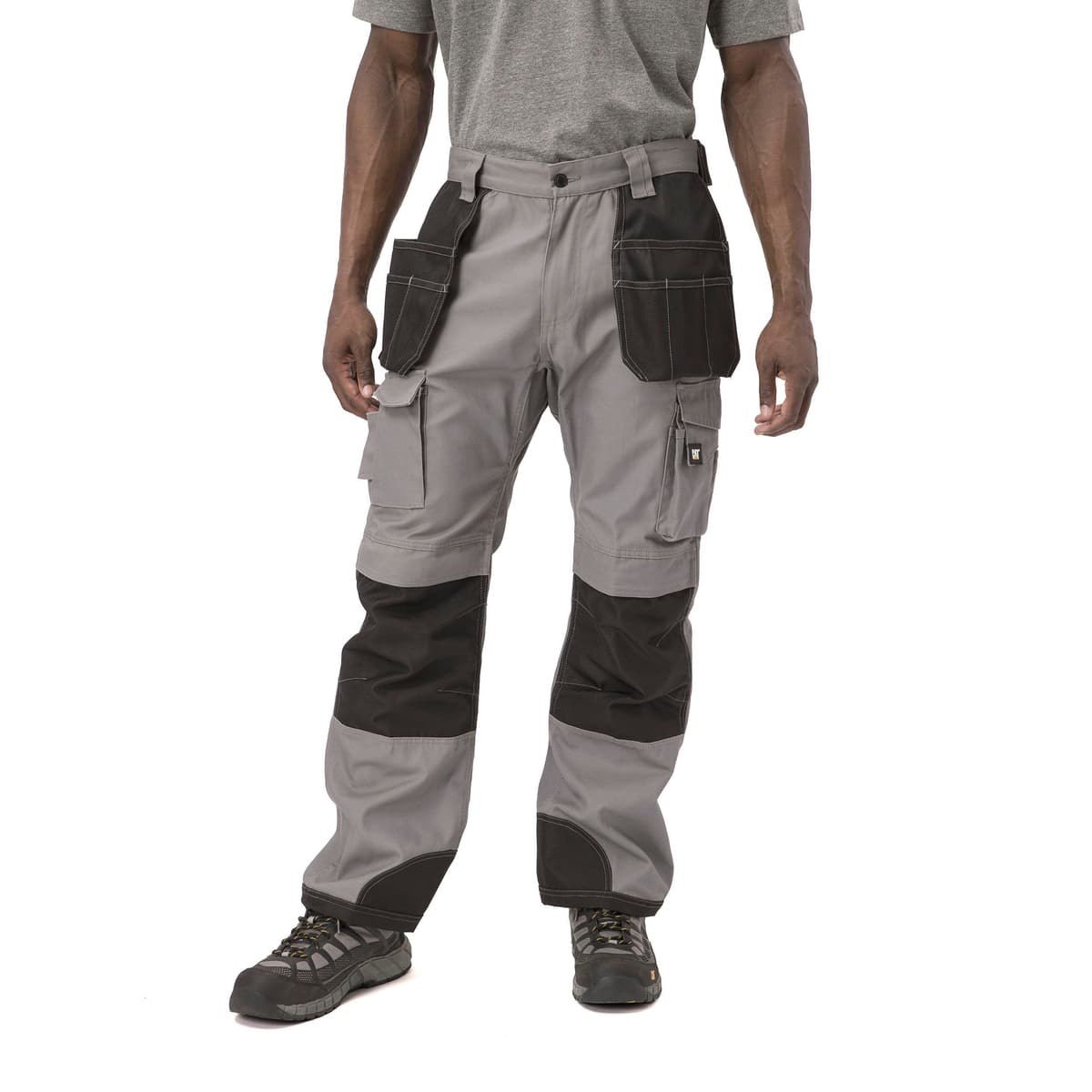 Caterpillar Trademark Work Pants for Men Built from Tough Canvas Fabric with Cargo Space and Ease of Movement, Classic Fit, Black/Graphite, 34W x 32L — view 5