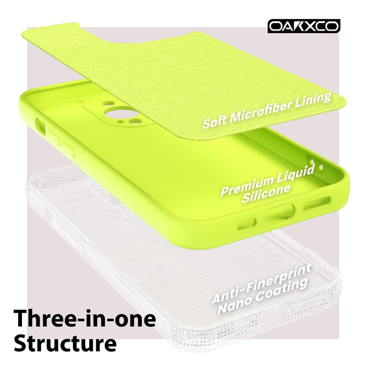 oakxco for iPhone 17 Pro Max Phone Case Liquid Silicone, Cute Thin Slim Grip Soft Rubber Gel for Women Men, Smooth Matte TPU Plain Solid Color Girly Simple Case with Camera Cover, Light Pink — view 745
