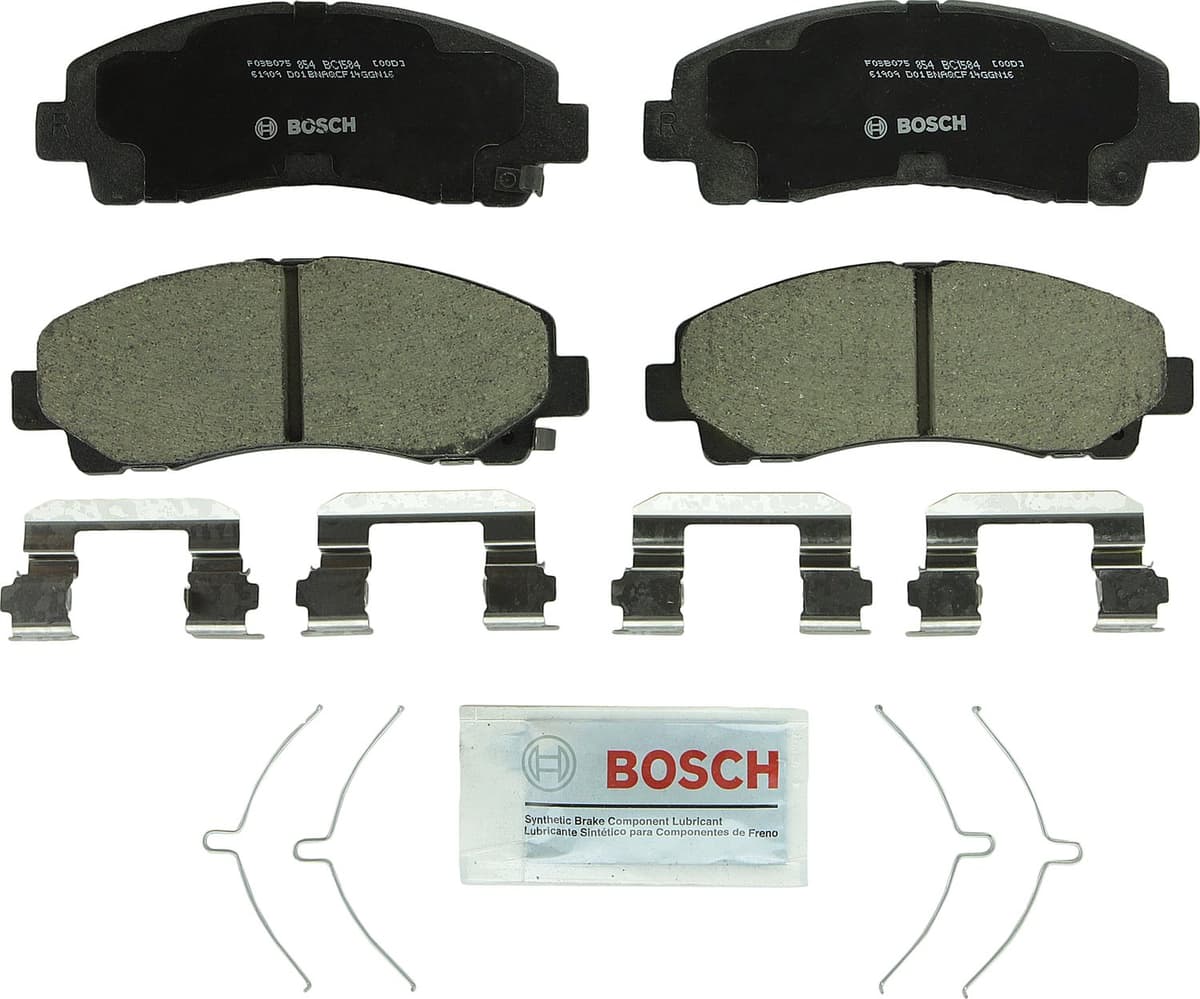Bosch BC914 QuietCast Premium Ceramic Disc Brake Pad Set For: Acura ILX; Honda Accord, Civic, CR-V, Element, Fit, Front — view 41