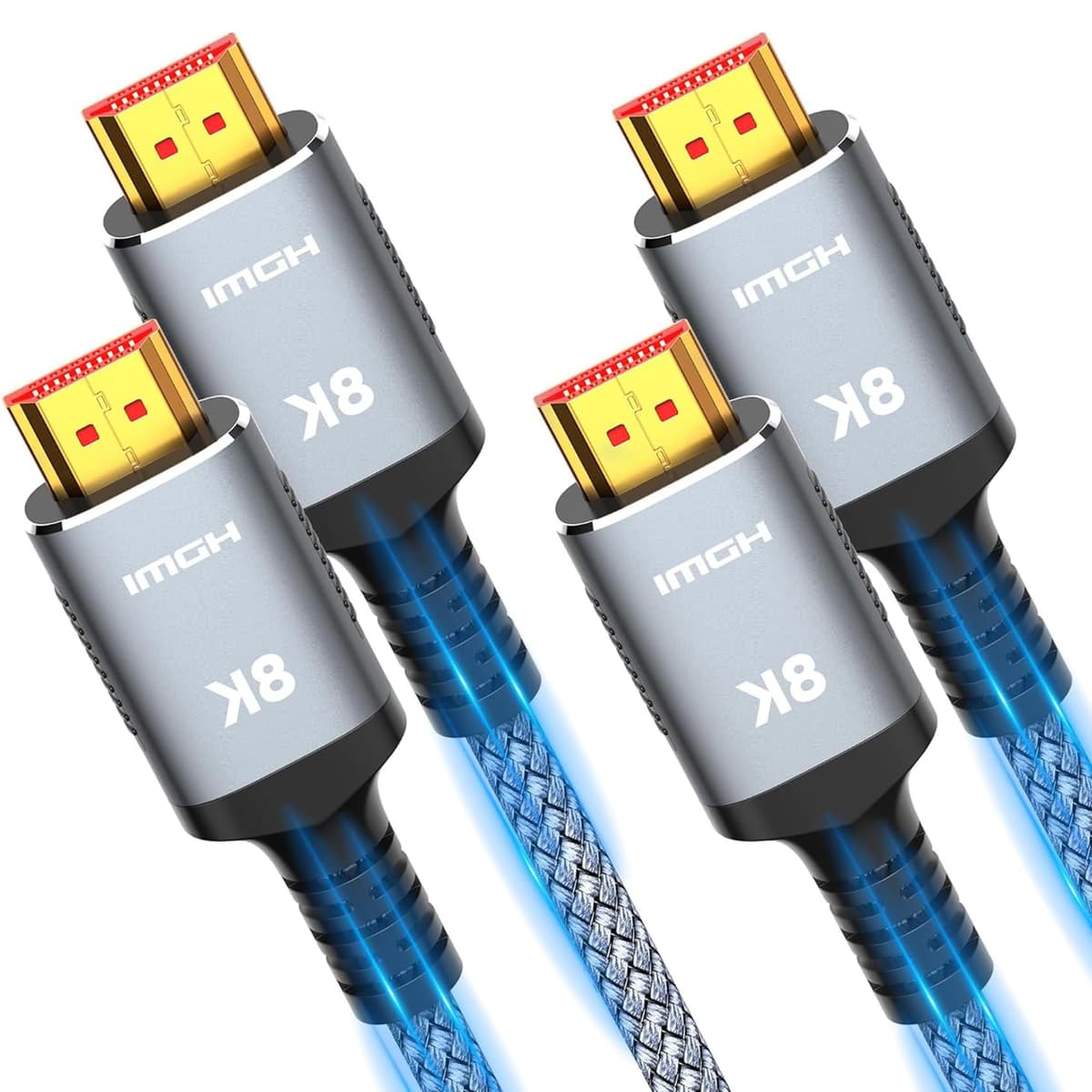 TEFLOTY Cable HDMI 2.1, Cable HDMI 8K de Alta Velocidad Ultra HD 48Gbps 8K@60Hz 4K@120Hz 7680P eARC HDCP 2.2&2.3 DTS:X Compatible con HDTV, PS5/4/3, Xbox Series X/S, Monitor Mehr (1M) — view 10