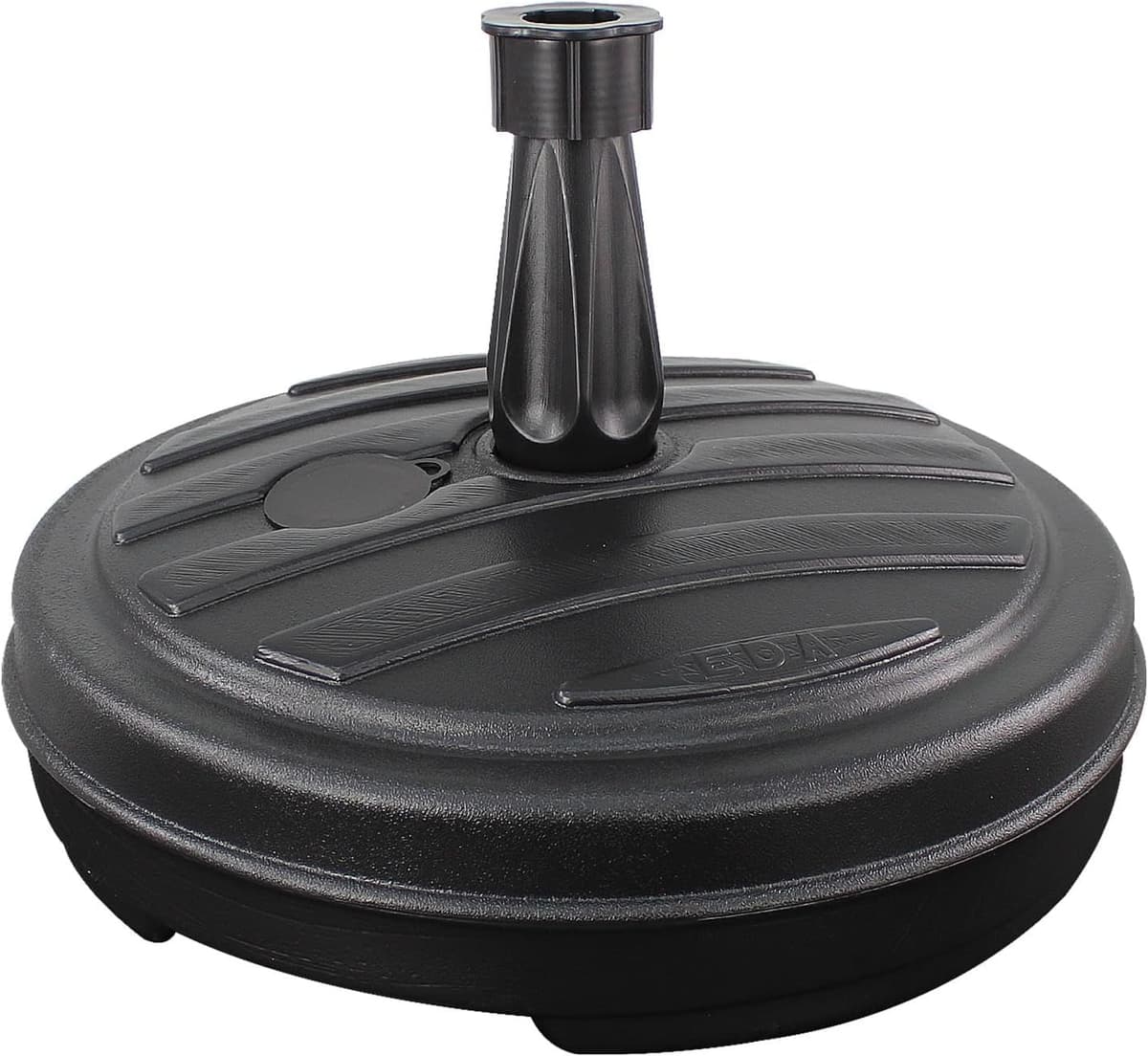 13L Garden Parasol Base Stand – Heavy Duty Umbrella Stand for Patio, Garden & Balcony – Stable, Durable & Weatherproof – Fill with Sand or Water | Fits 18–32mm Poles, Black or White (Black)