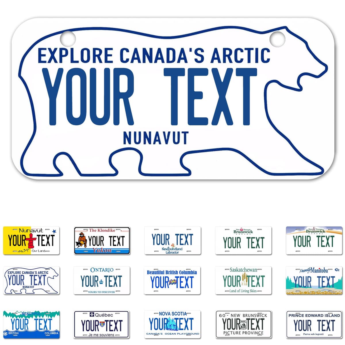 Alberta License Plate, 6"×12" Custom License Plate — view 15