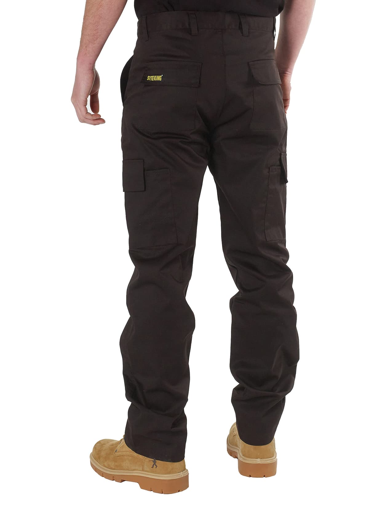 SITE KING Mens Cargo Combat Work Trousers Sizes 28 to 56 with Button & Zip Fly — view 4