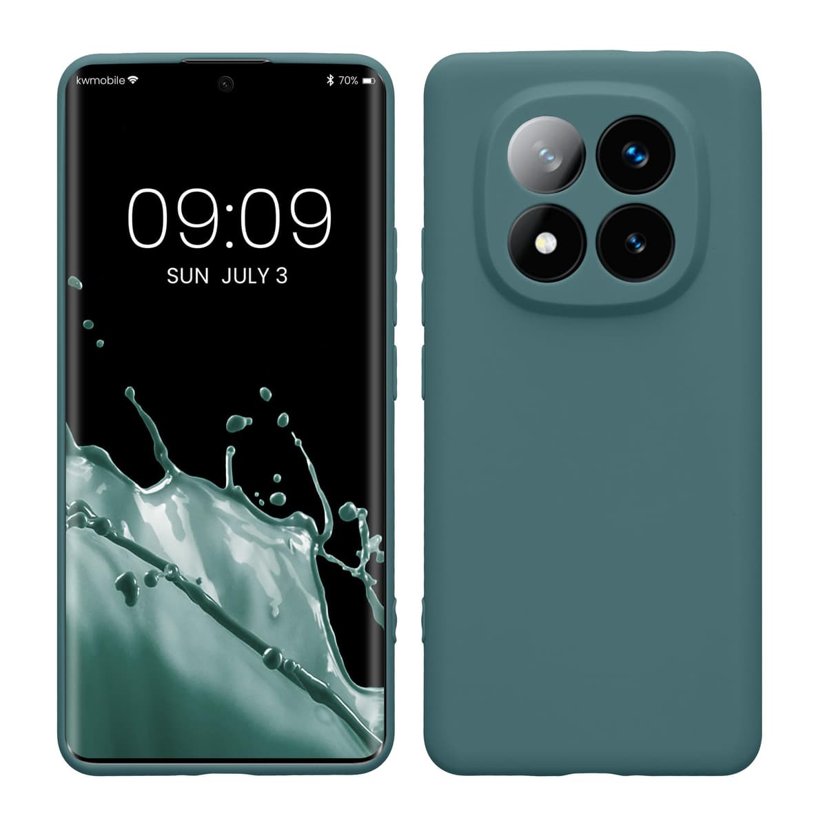 kwmobile Carcasa Compatible con Xiaomi Redmi Note 14 Pro 5G / Poco X7 Funda - Funda Ultrafina de TPU con Bordes elevados - Lavanda Metalizado — view 346