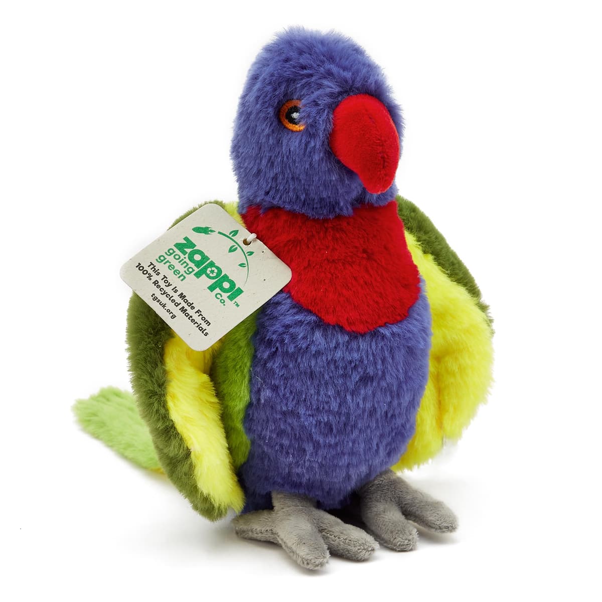 Zappi Co Ultra Soft Green Dragon Plush Toy (21cm Height) - 100% Recycled, Eco-Friendly, Newborn Gift, Realistic Lifelike — view 8