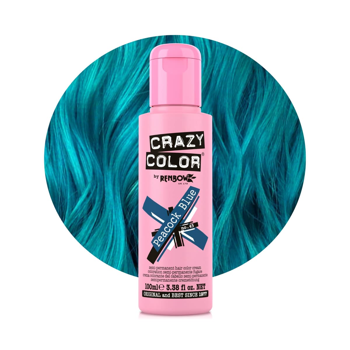 Crazy Color Vibrant Candy Floss Semi-Permanent Hair Dye. Highly Pigmented Pastel Pink Conditioning & Oil Nourishing Vegan Formula | No Bleach or Ammonia | 100ml — view 14