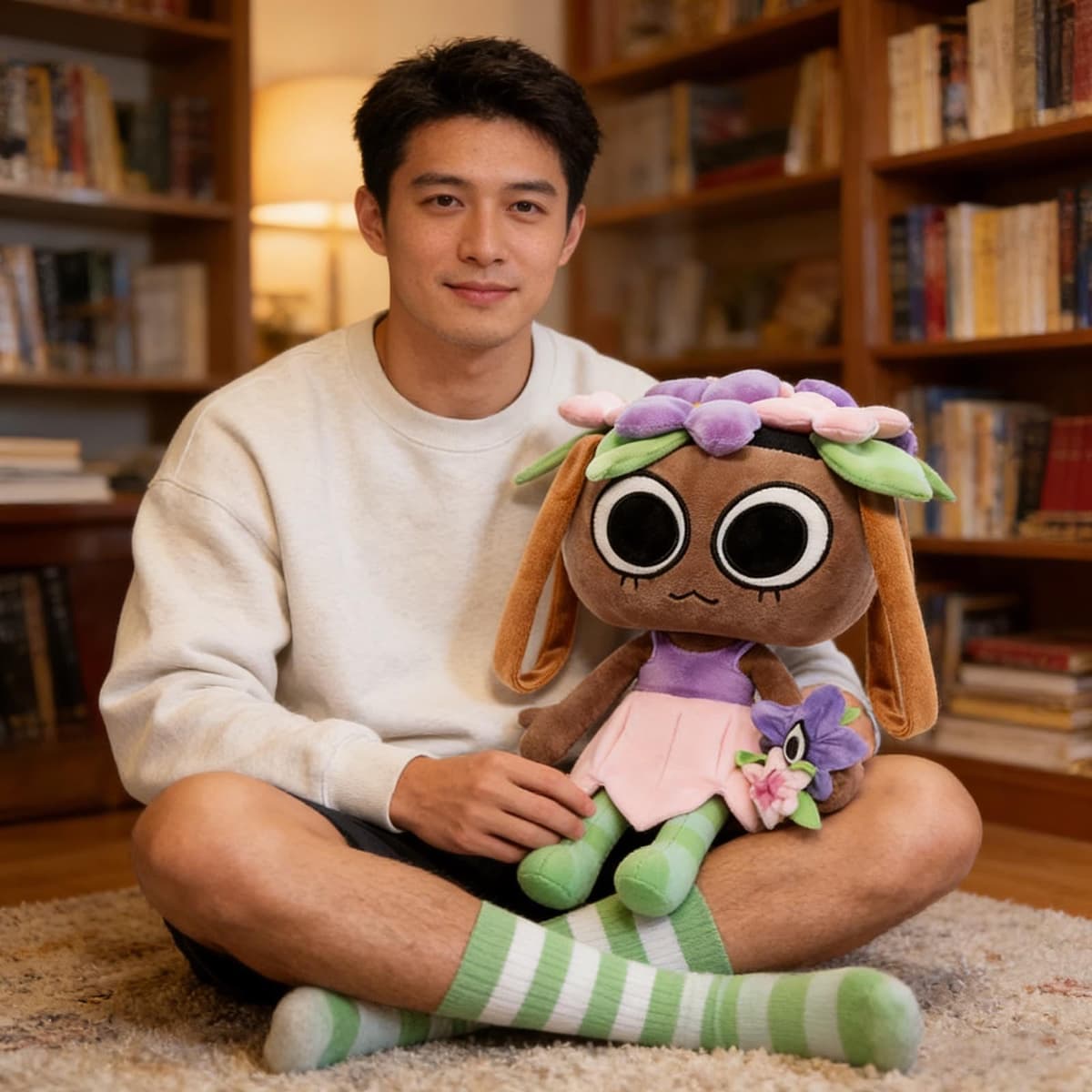 YIttings Dandy's World Plush, 10.6 inch Squirm from Dandys World Plushies Toys, Soft Stuffed Figure Doll for Fans, Stuffed Horror Game Figure Toy for Kids Boys Girls and Adult (Cosmo) — view 2