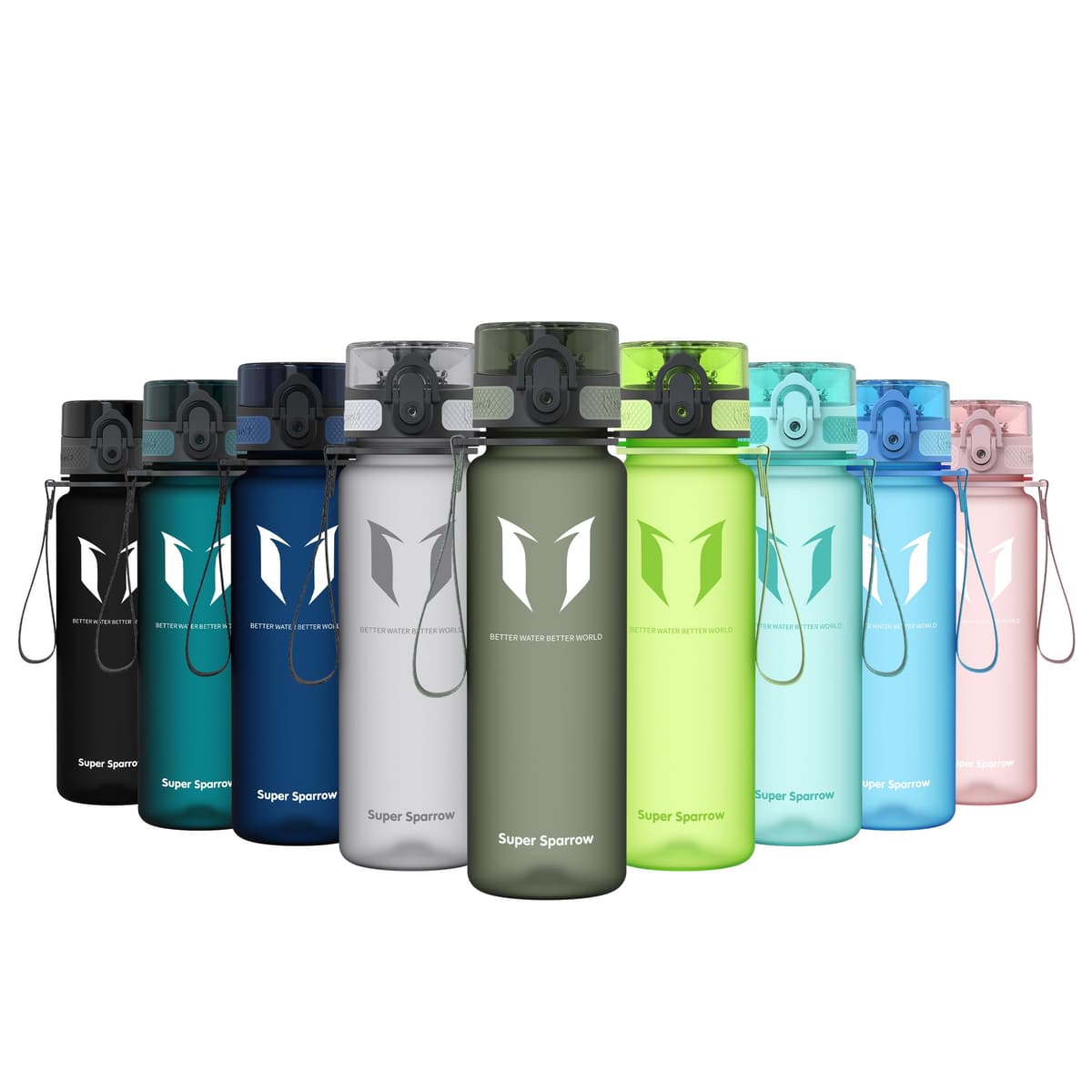 Super Sparrow Botella de Agua Deportiva -350ml & 500ml & 750ml & 1000ml - Sin BPA — view 96